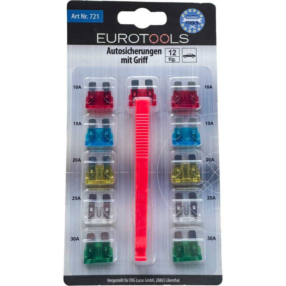 KFZ-Sicherungen 10-30A, 12-teilig, sortiert image number 1