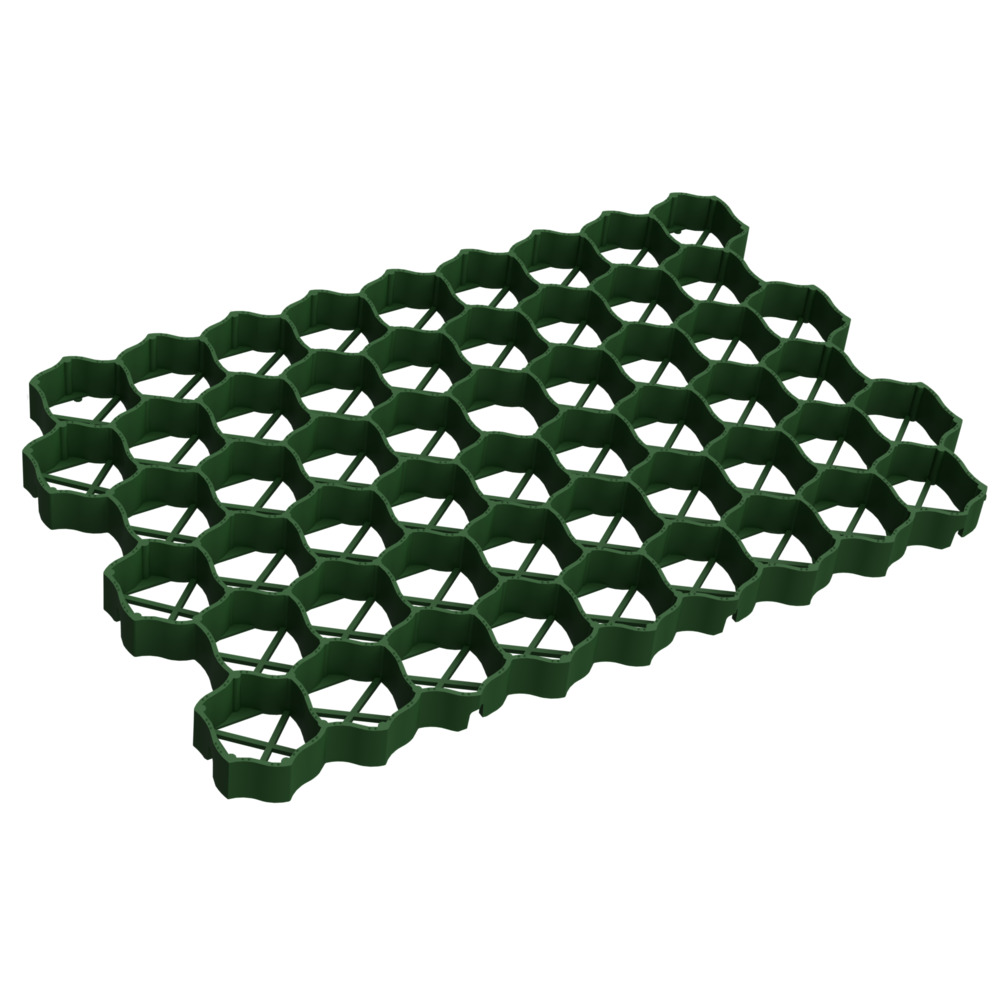 256 St&uuml;ck Rasengitter 59 x 39,5 x 3 cm Kunststoff gr&uuml;n