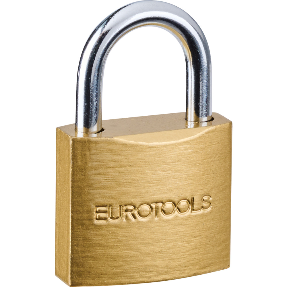 Vorh&auml;ngeschloss Keller 30 mm aus Messing mit 3 Schl&uuml;ssel image number 1