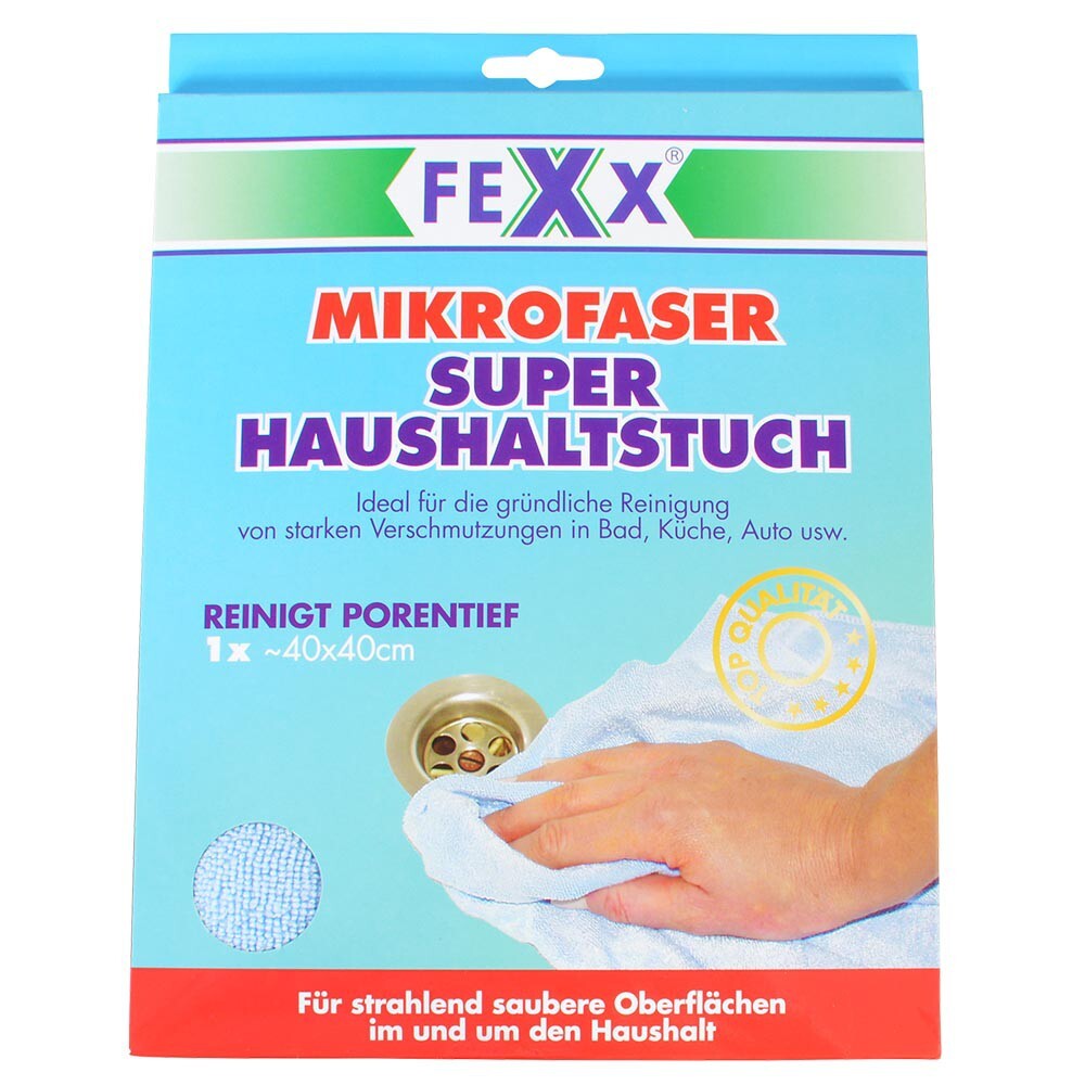 Haushaltstuch 40 x 40 cm waschbar aus Polyester in Blau image number 1