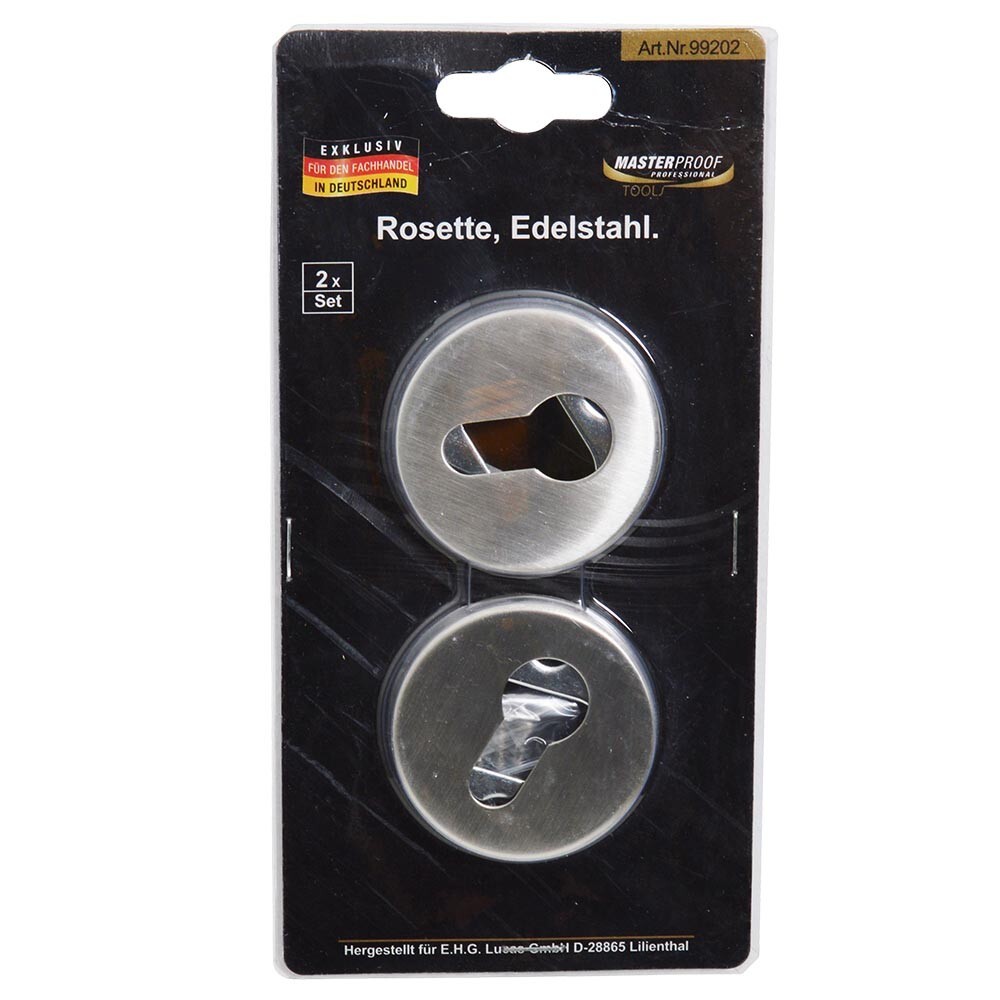 Rosette Edelstahl &Oslash; 54 mm 2 St&uuml;ck