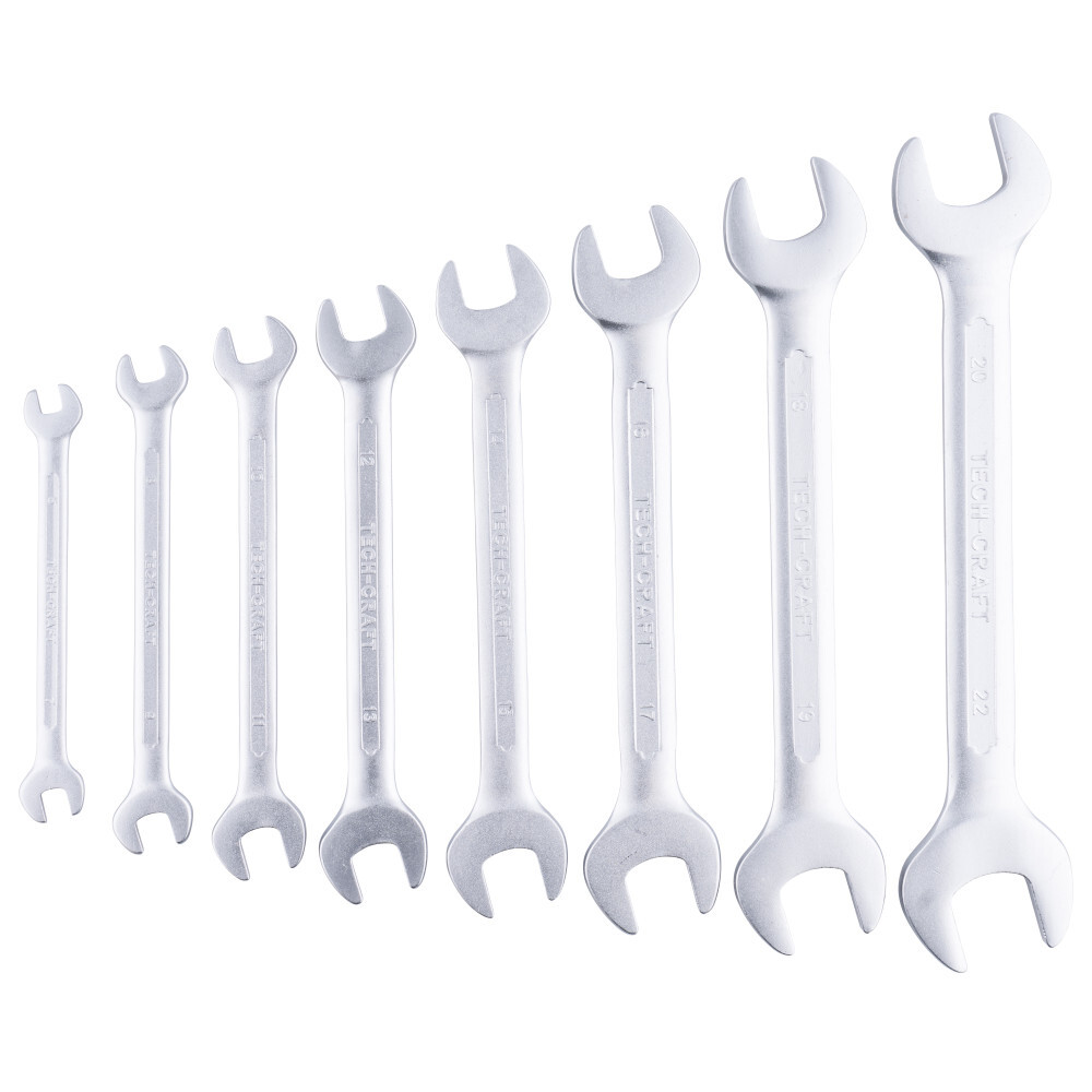 Doppel-Gabelschl&uuml;ssel Set 8-teilig aus CV-Stahl image number 1