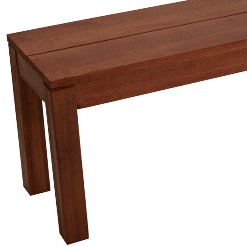 Hockerbank 3-Sitzer, 150 x 34 x 45 cm, Holz Eukalyptus ge&ouml;lt image number 1