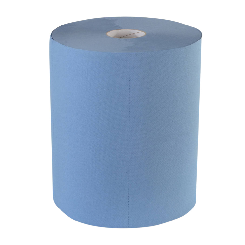 Putztuchrolle 2-lagig 33x36 cm 500 Blatt 2er Pack in Blau image number 2