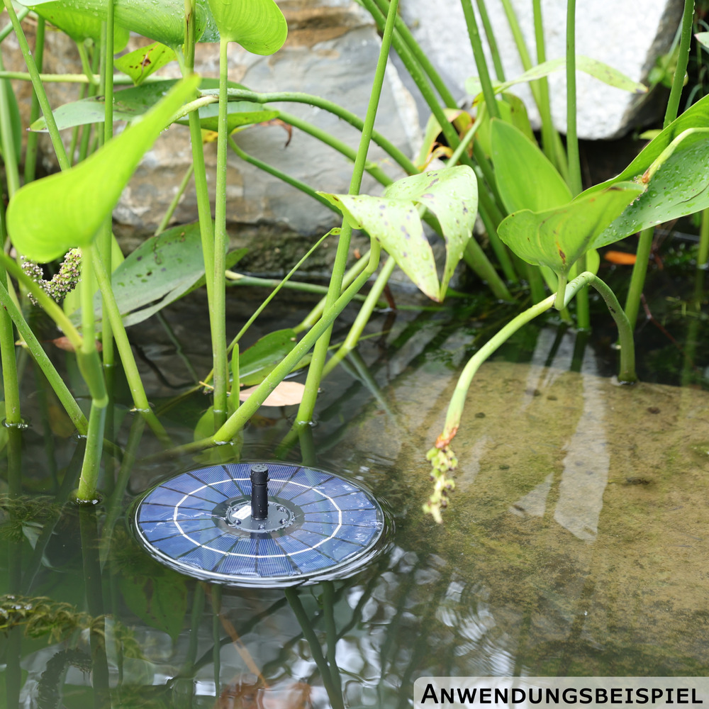 GERMANIA&reg; Solar Springbrunnen mit LED und Rotation image number 2