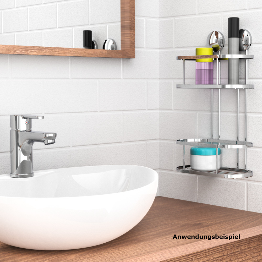 Dusch-Eckablage 2 Etagen 220 x 340 x 110 mm image number 3