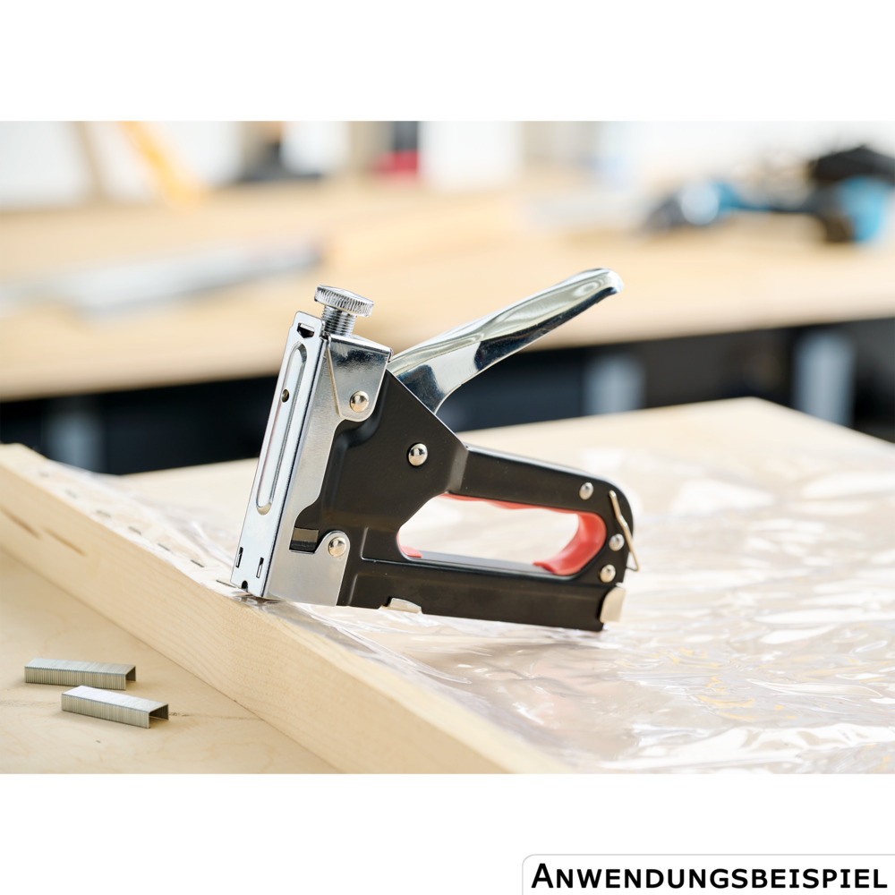 Handtacker 4 - 14 mm mit 200 Klammern 6-  8 mm image number 1