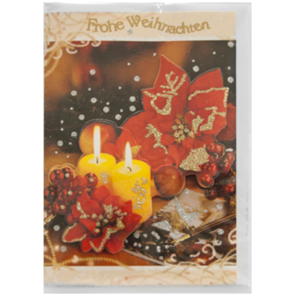 Weihnachtskarte Handmade aufklappbar mit Umschlag image number 3
