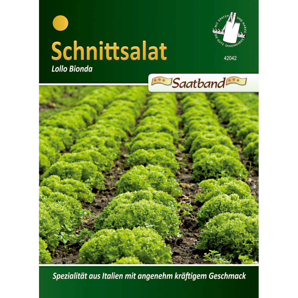 Saatgut Salat Lollo Blonda ca. 2 Meter Saatband