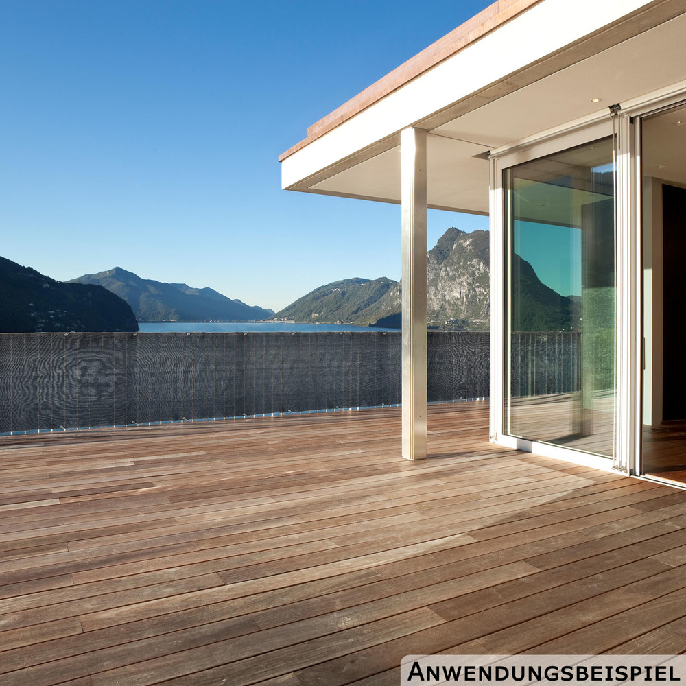 Balkonsichtschutz 90 x 500 cm dunkelgrau image number 5