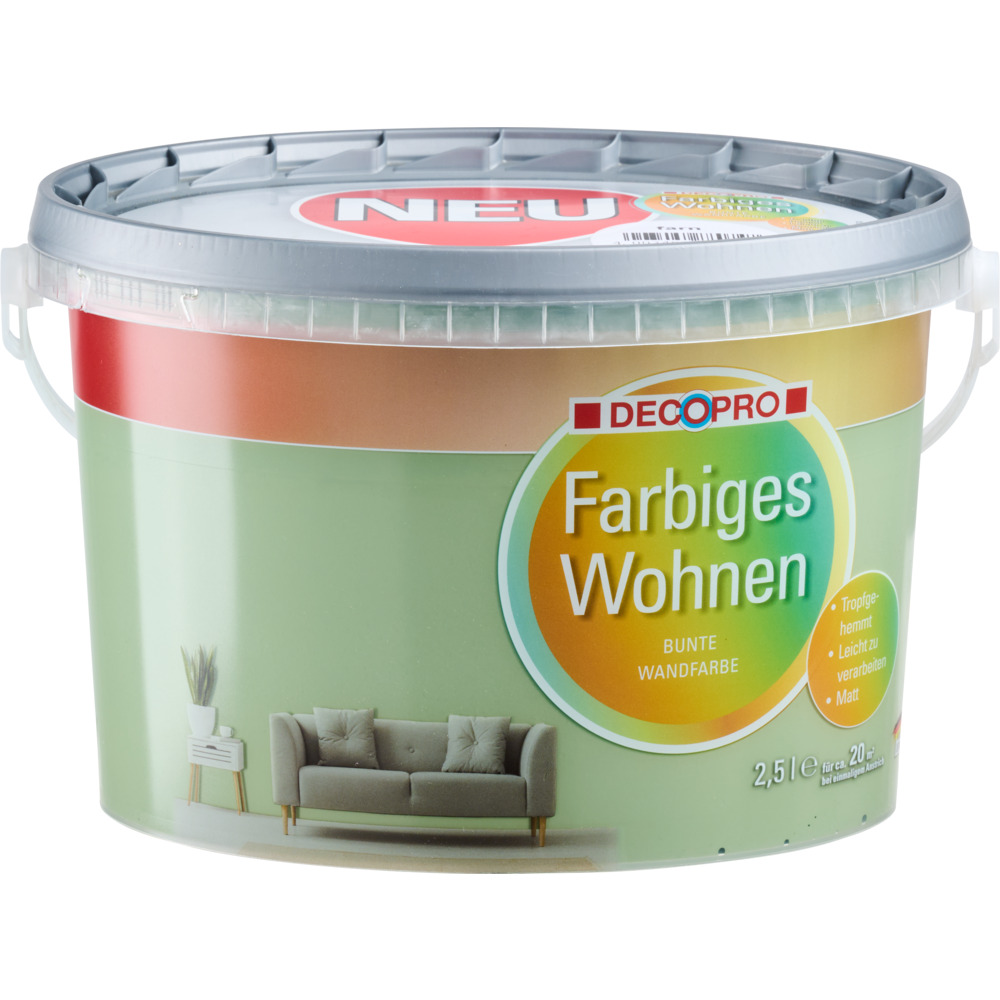 DECOPRO Farbiges Wohnen Farn 2,5 L
