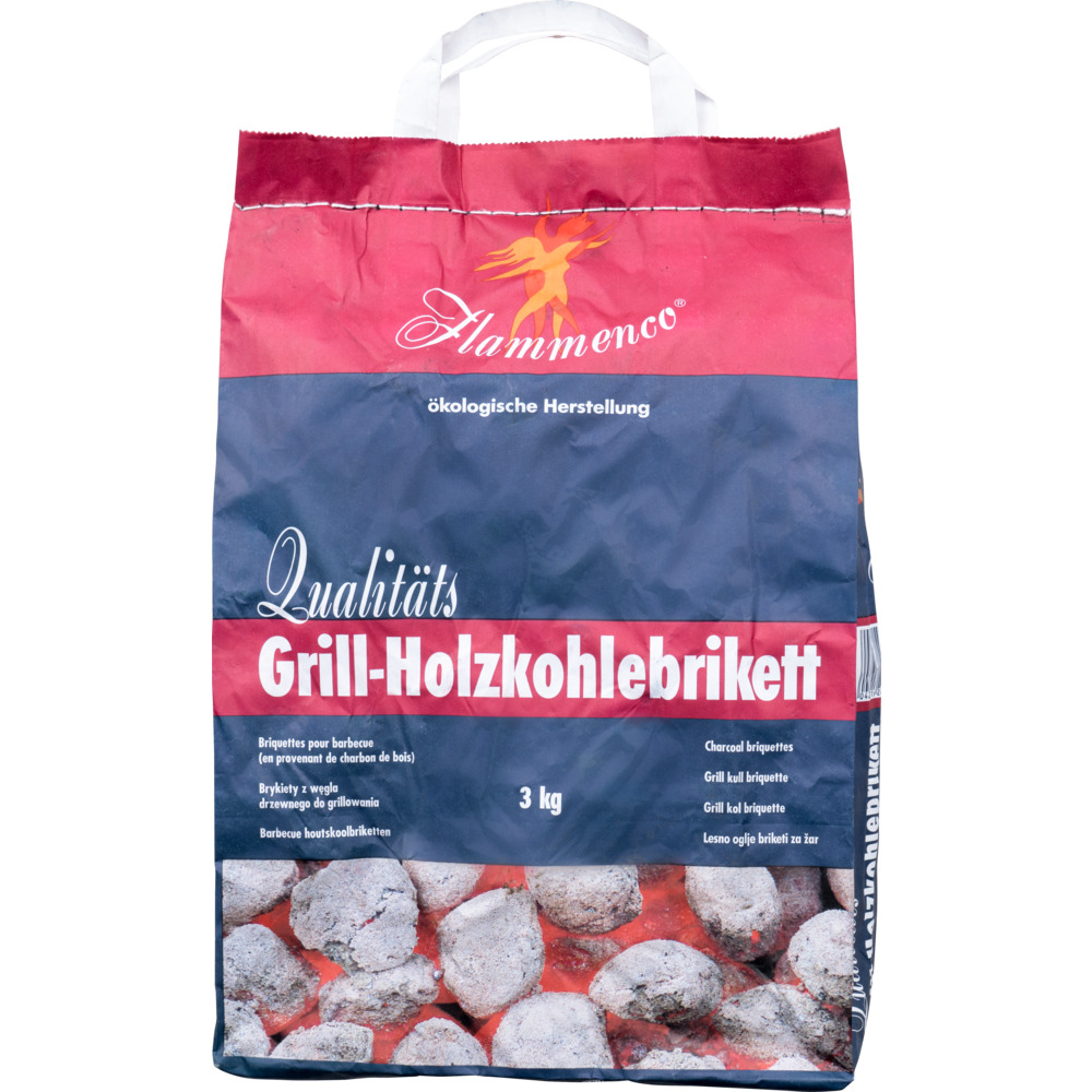 Flammenco Grillkohle Briketts 3kg