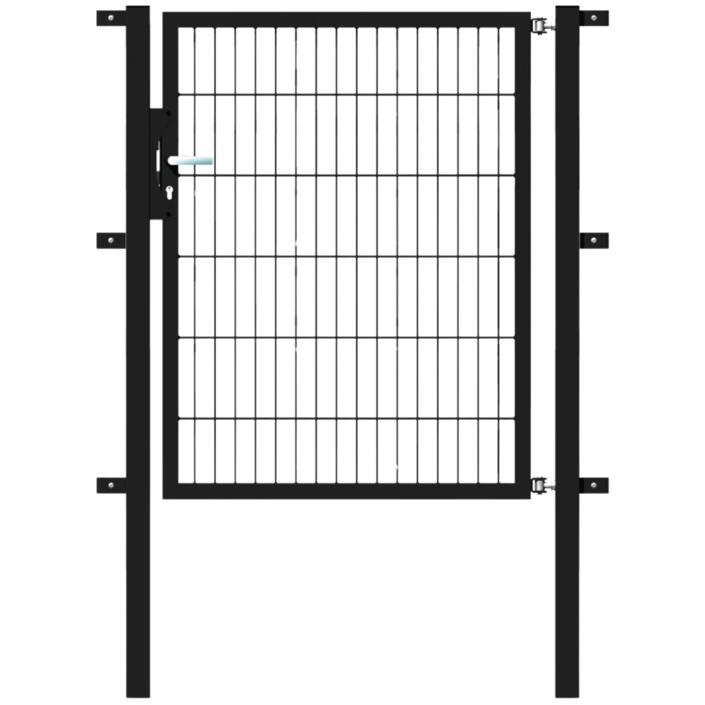 Einzeltor Flexo 1000 x 1200 mm mit Pfosten 60 x 60 mm in Anthrazit