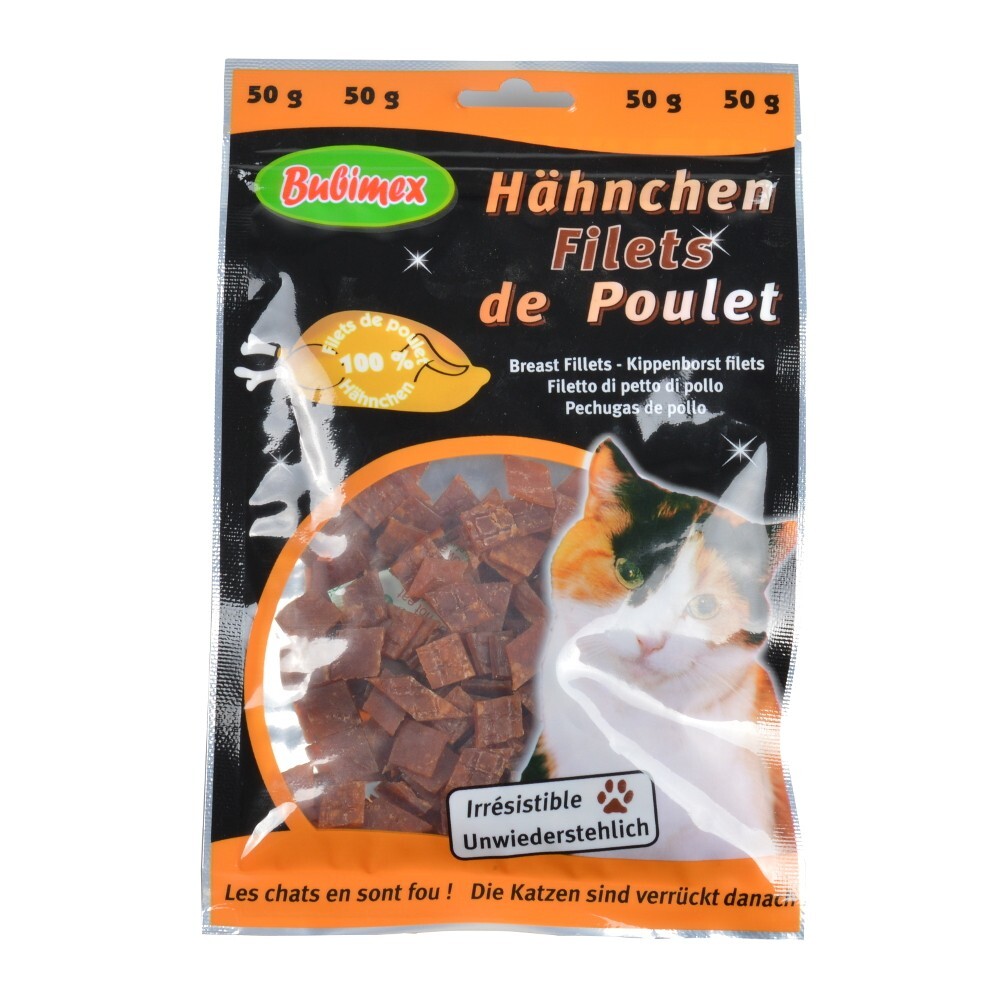 Bubimex H&auml;hnchenbrustfilets f&uuml;r Katzen 50g