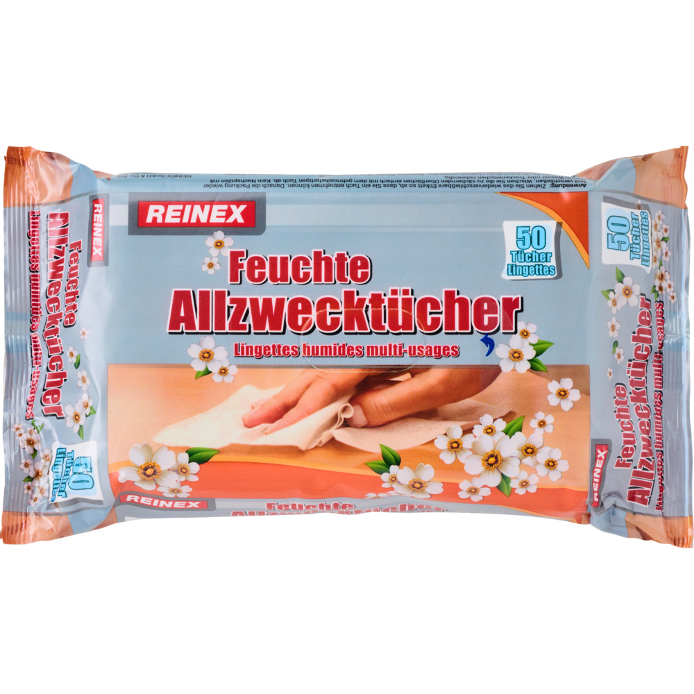 Reinex Feuchte Allzweckt&uuml;cher 50 St&uuml;ck