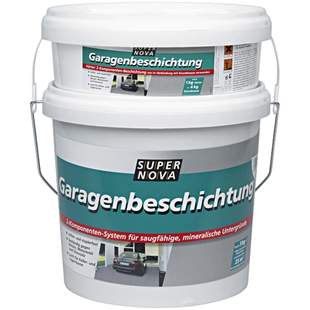 Fu&szlig;boden Garagenbeschichtung steingrau