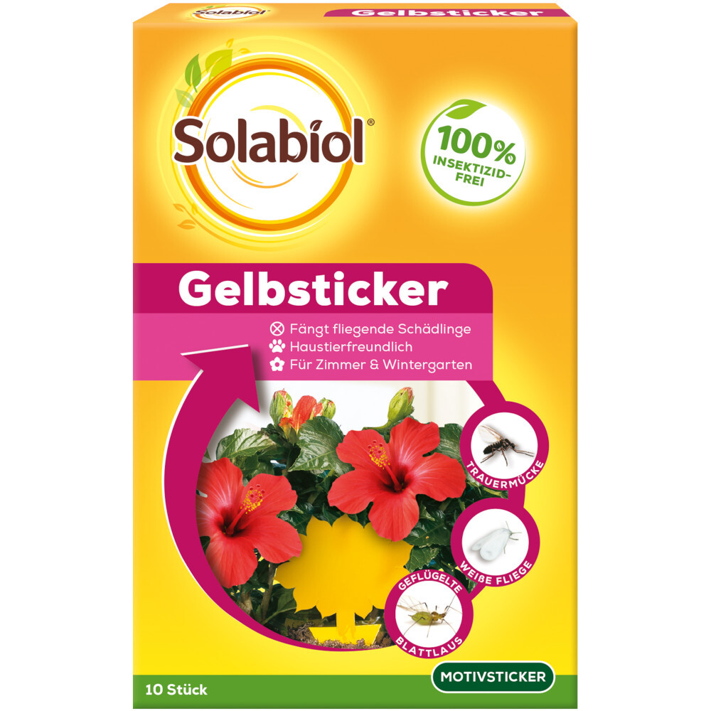 Solabiol Gelbsticker 10 St&uuml;ck image number 1