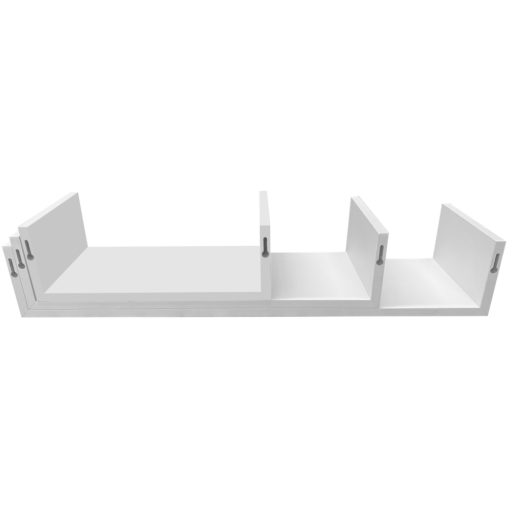 Wandregal 3er-Set wei&szlig; 30/45/60 x 15 x 10 cm image number 2