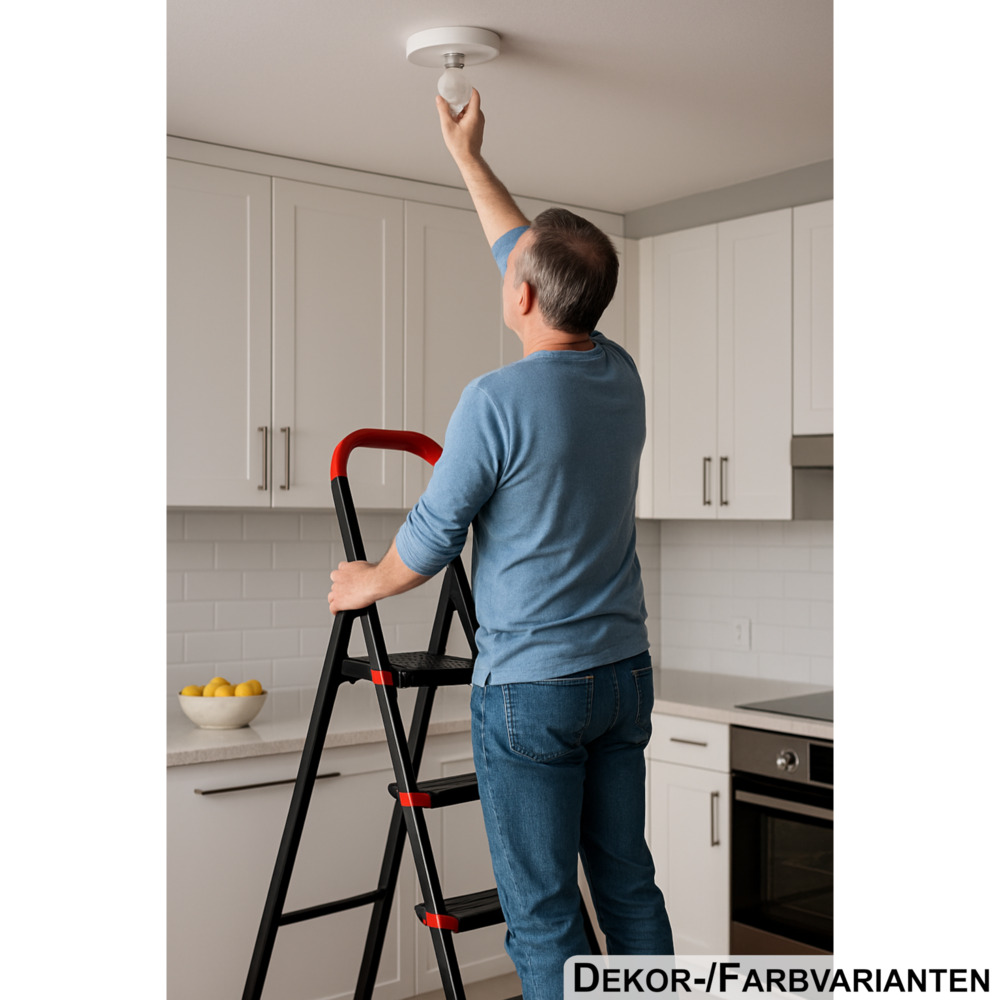 Haushaltsleiter Stahl 4-stufig, 150 kg Traglast  image number 7