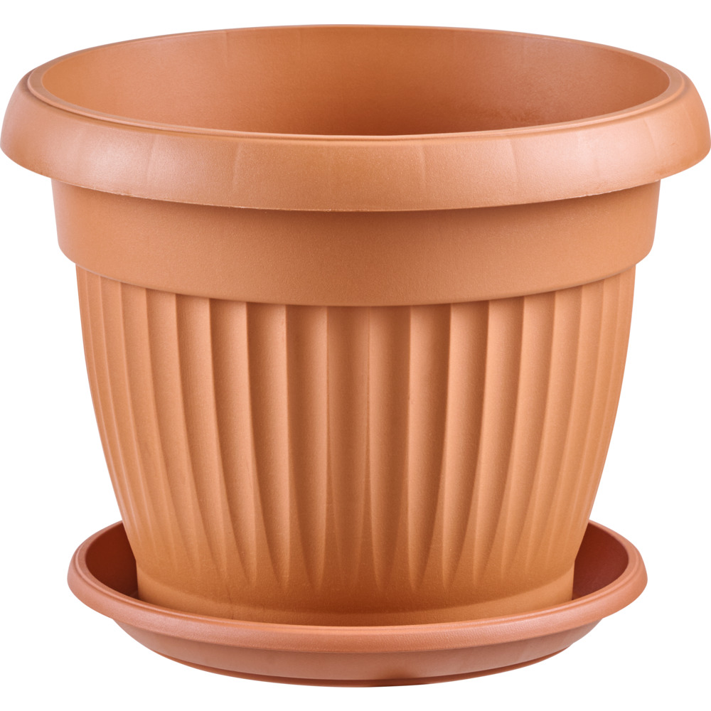 Prosperplast Blumentopf Terra rund 30 cm in terracotta image number 1