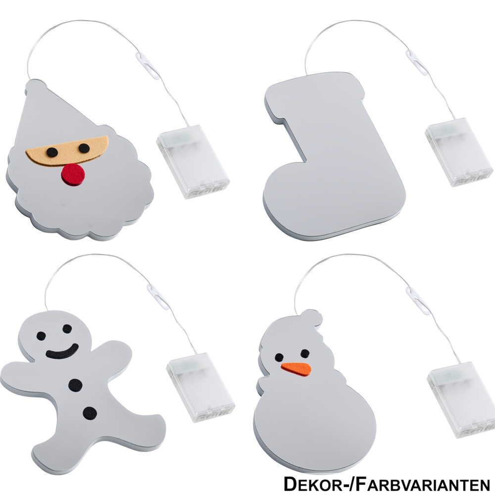 LED-3D-Spiegelleuchte Infinity Effekt 20 cm, Designauswahl