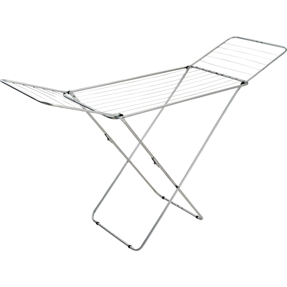 W&auml;schest&auml;nder 18m Metall silber 180x55x108 cm