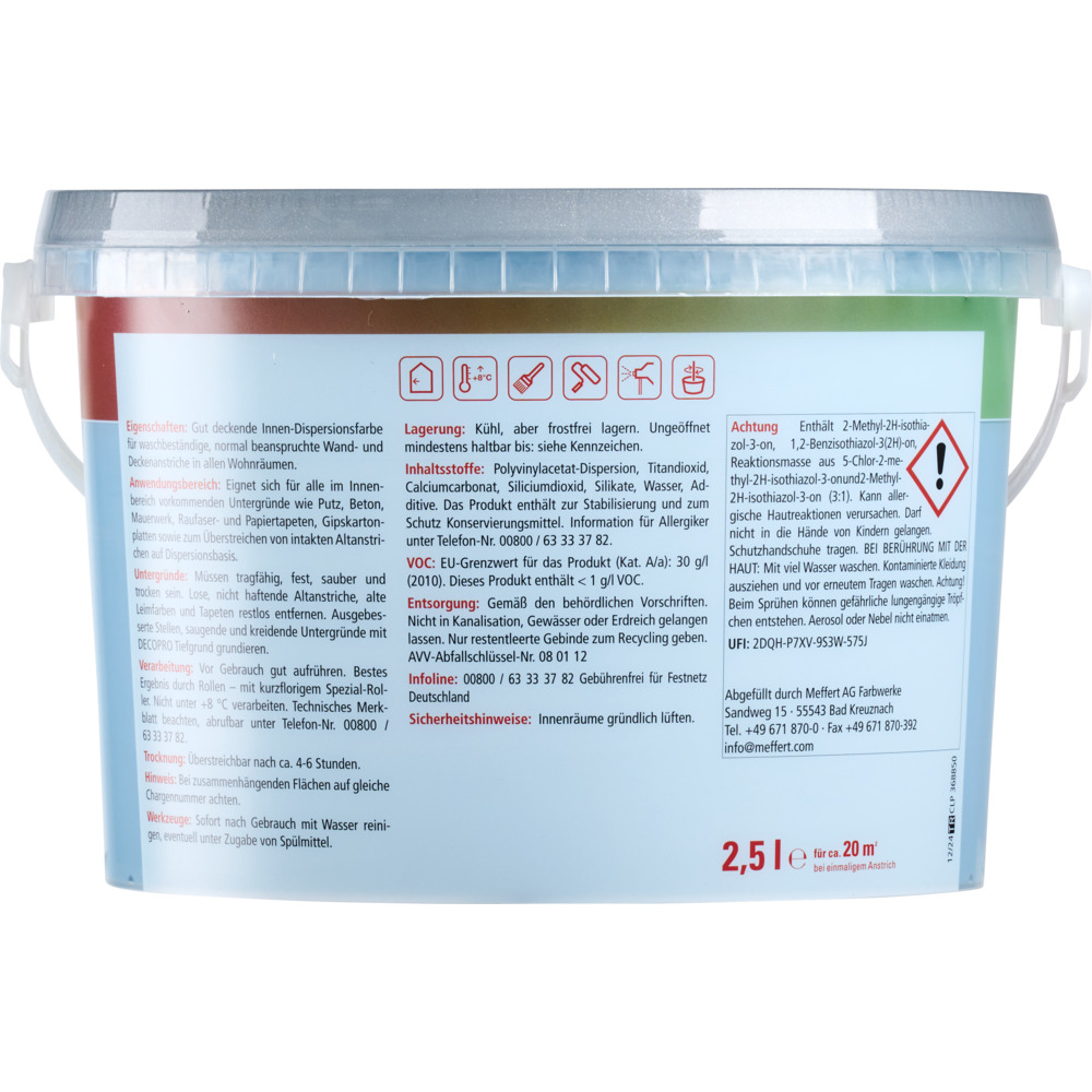 DECOPRO Farbiges Wohnen Ozean 2,5 L image number 2