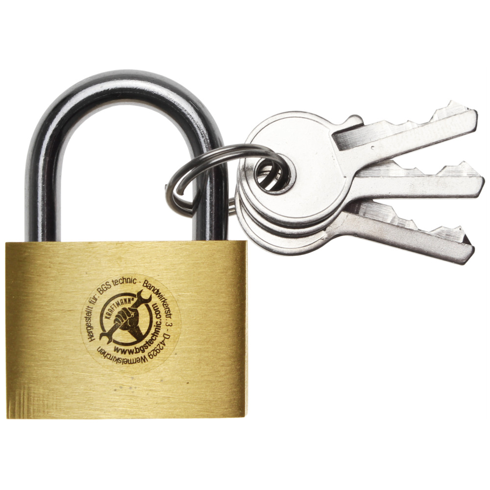 Messing-Vorh&auml;ngeschloss