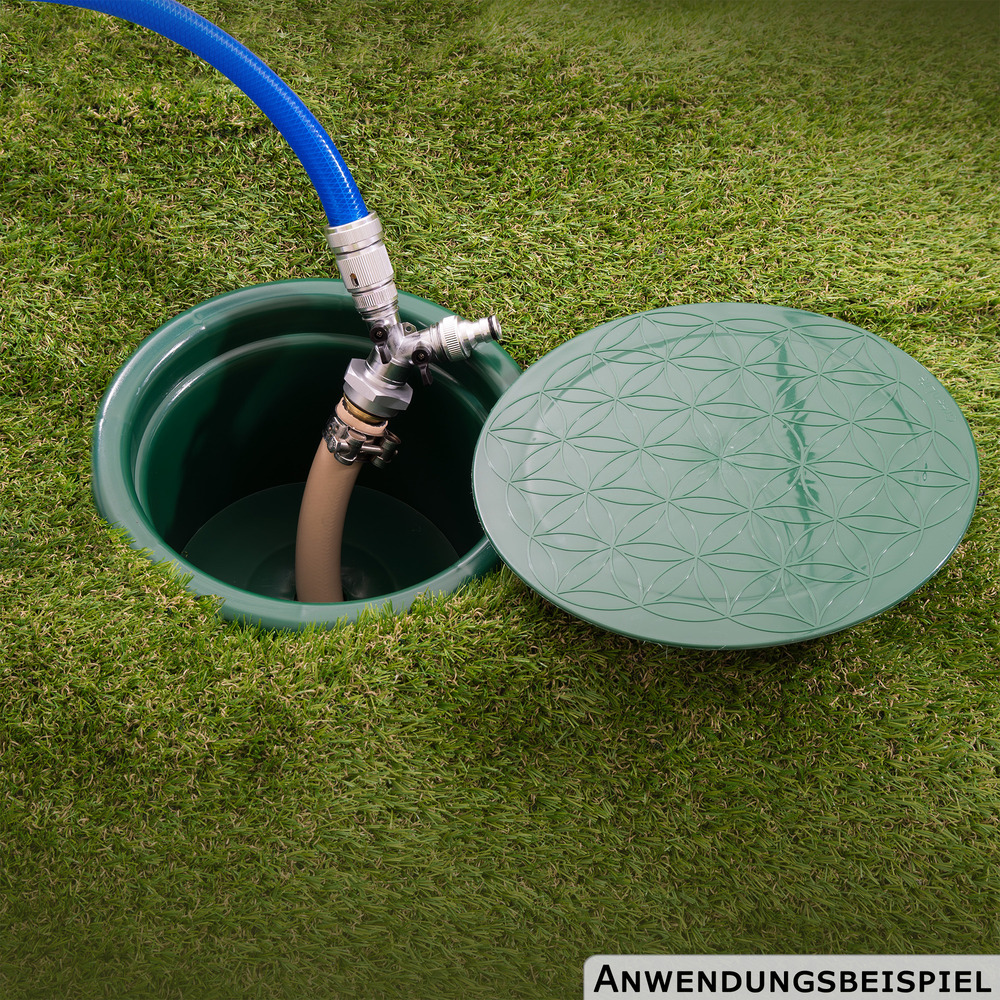 Wassersteckdose gr&uuml;n, Kunststoff, f&uuml;r KG Rohr DN 110 image number 3