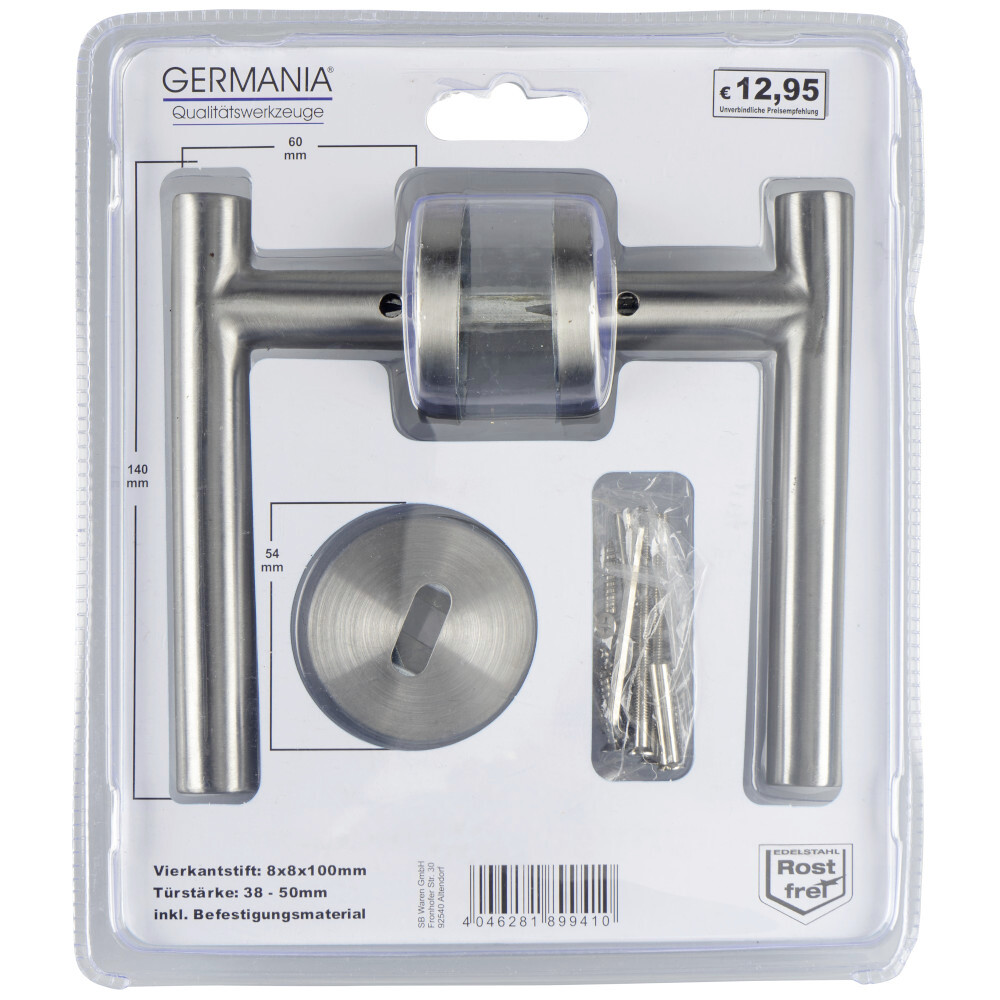 GERMANIA&reg; T&uuml;rgriff Dr&uuml;ckergarnitur L-Form aus Edelstahl image number 4