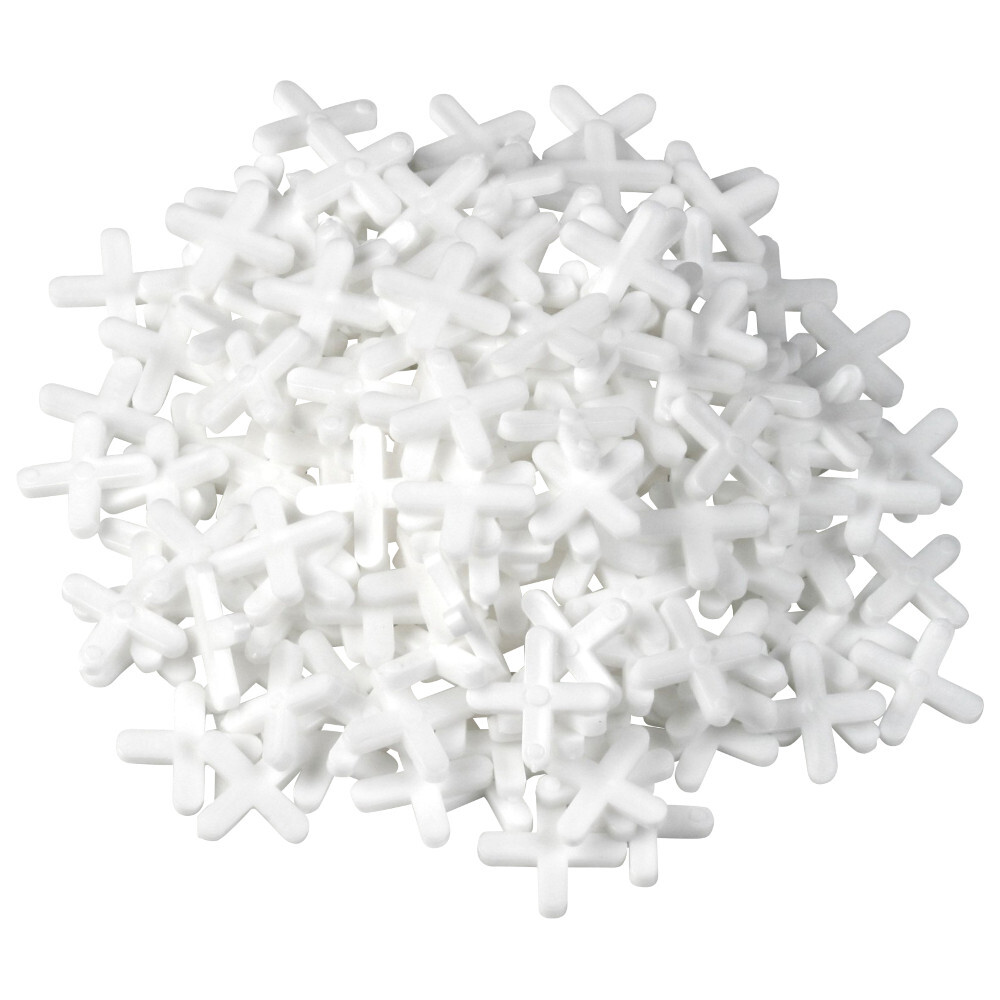 Fliesenkreuz 4 mm 250 St&uuml;ck aus Kunststoff in wei&szlig;