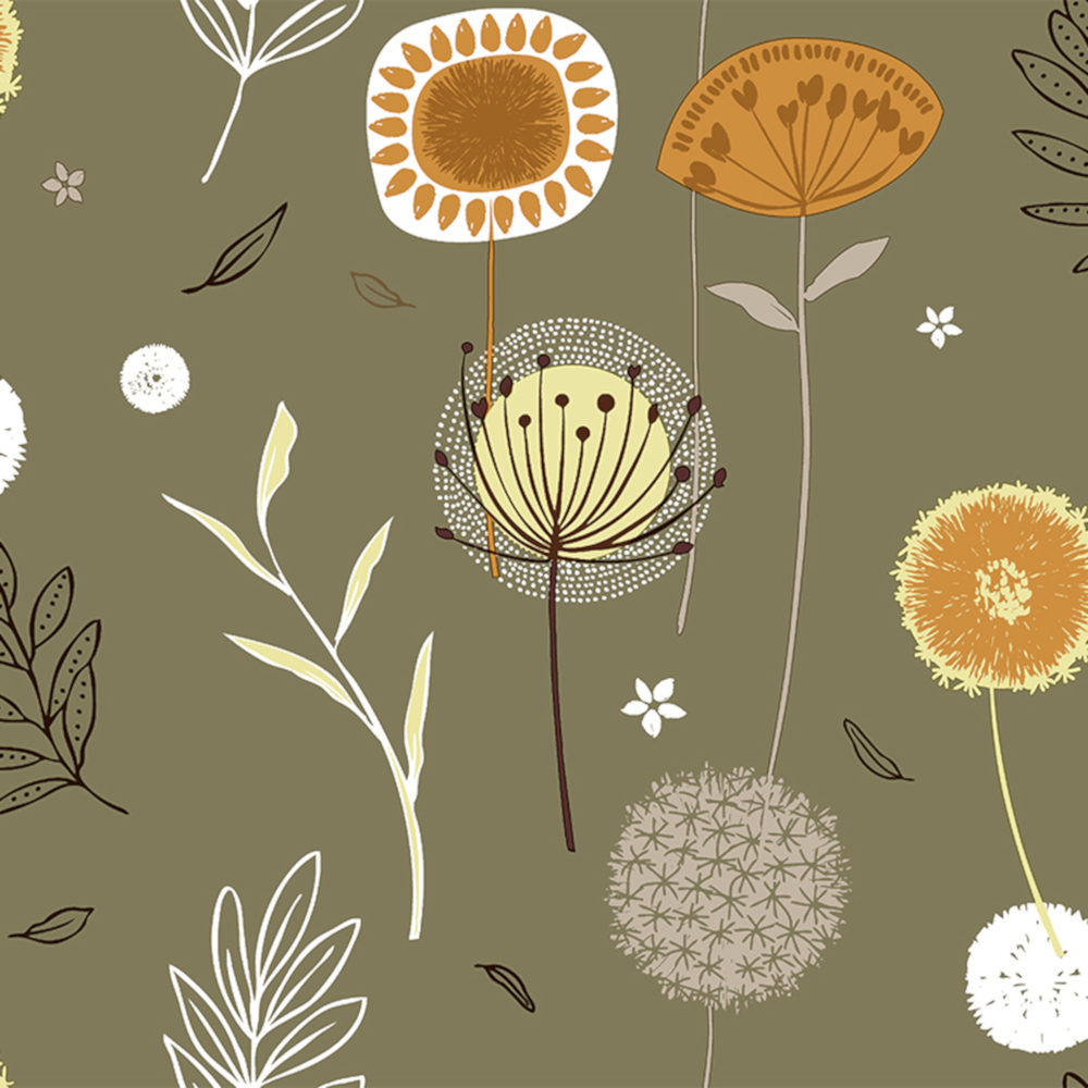 Wachstuch Tischdecke Verde, Meterware