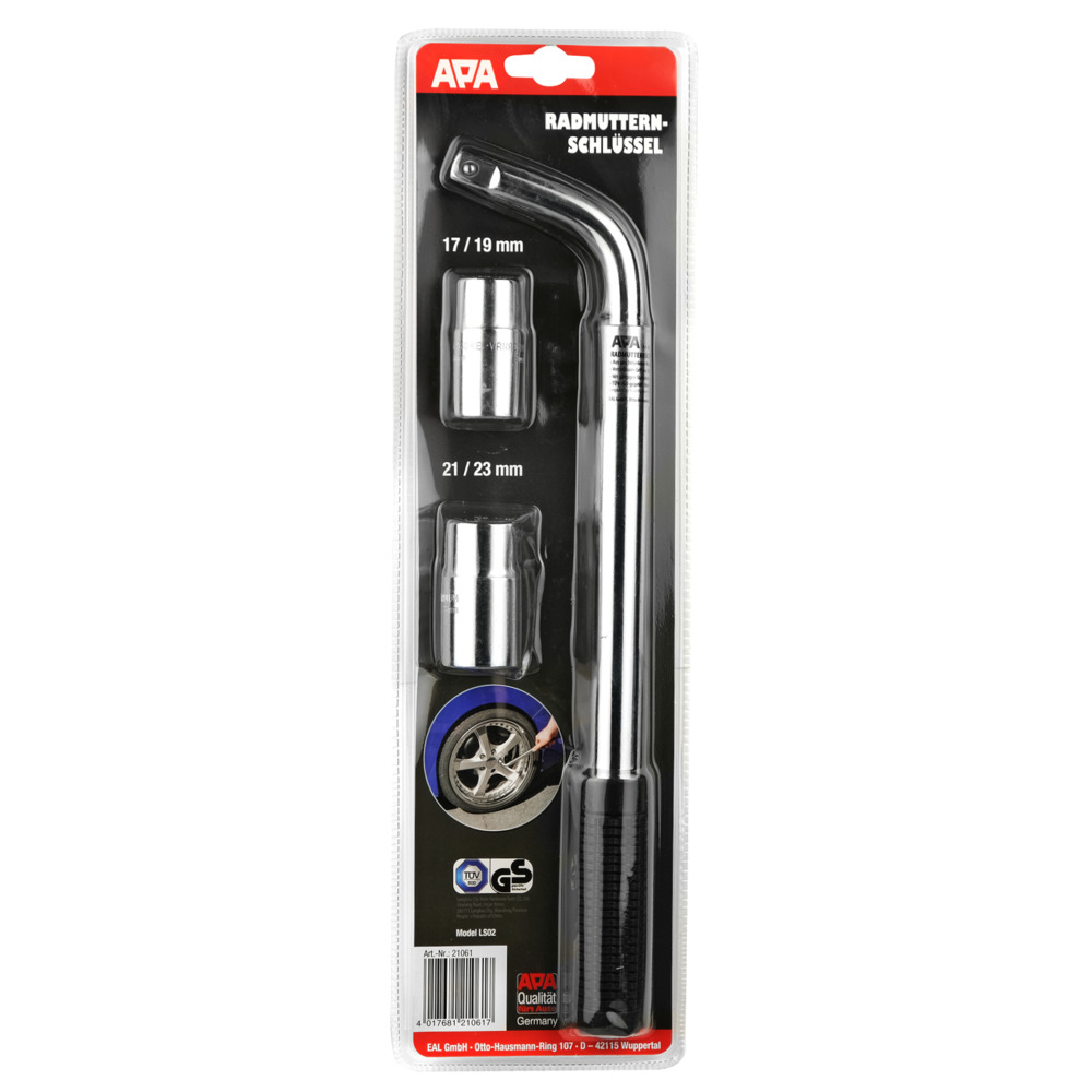 Radmutterschl&uuml;ssel mit Teleskopstab und Eins&auml;tze image number 3