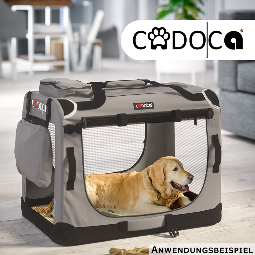 Tiertransportbox M 60 x 42 x 44 cm grau