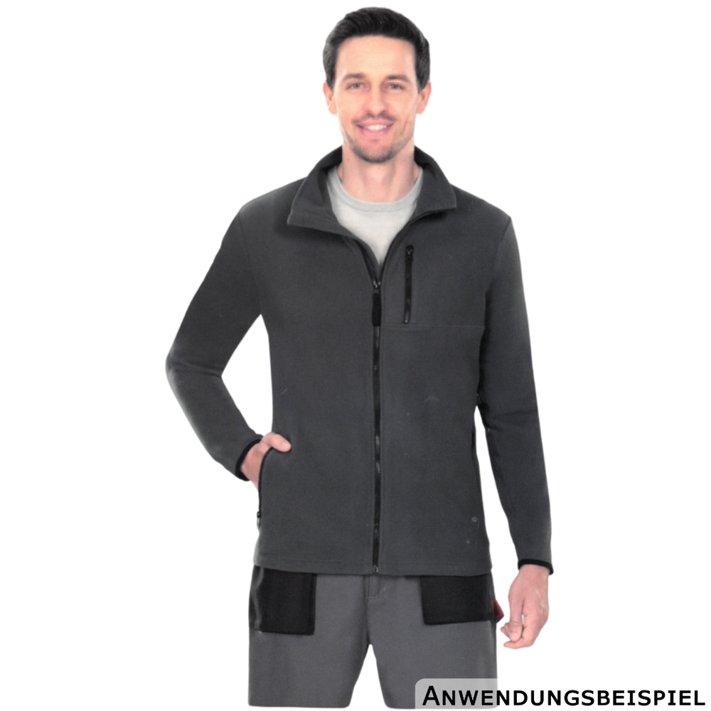 Arbeitsjacke Fleece Herren M - XL, navy oder grau image number 7