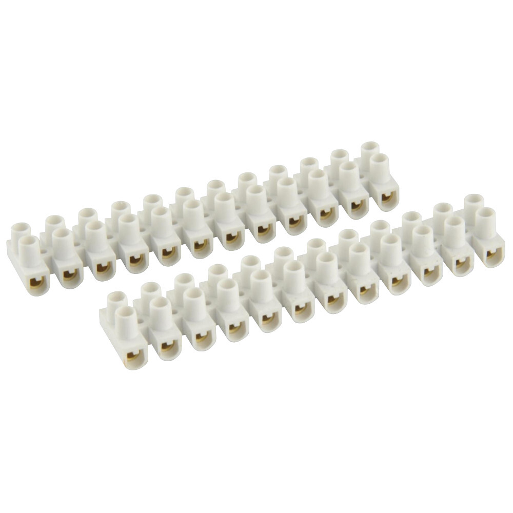 L&uuml;sterklemme 1,5 &ndash; 6,0 mm&sup2; 2 x 12 polig aus Polyethylen in wei&szlig; image number 1