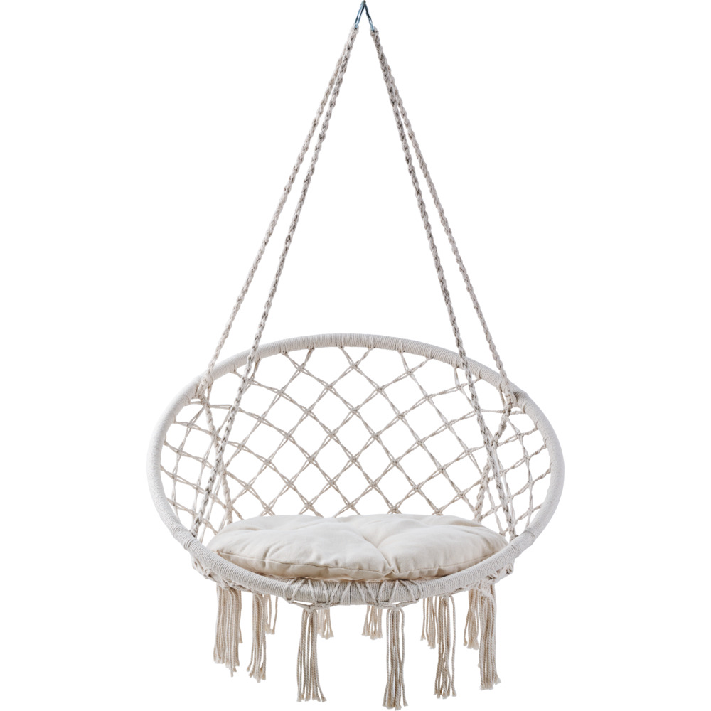 Schaukel-H&auml;ngesessel mit Sitzkissen und Befestigungsmaterial image number 4