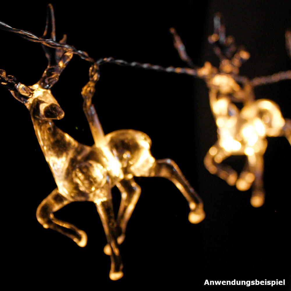 LED-Lichterkette-Hirsch mit 10 LEDs image number 1