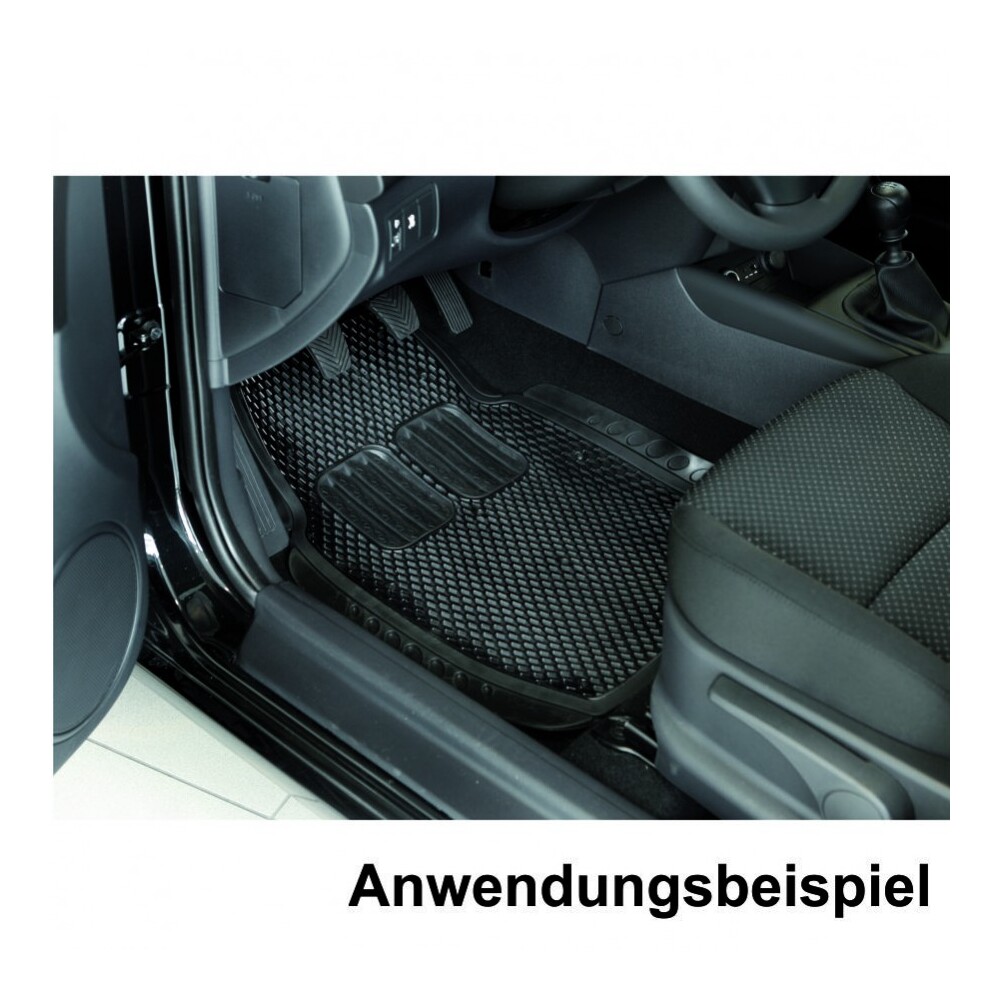 Auto-Gummi-Fu&szlig;matten Set 2-teilig, Tropfgitter image number 3