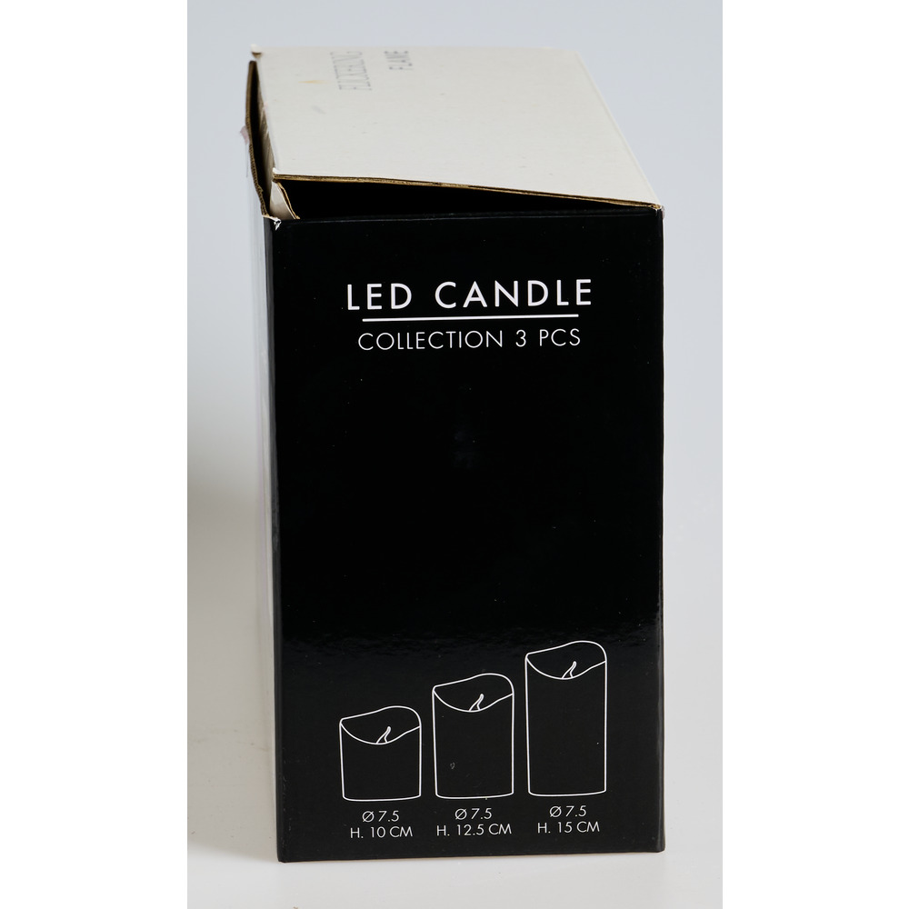 LED-Echtwachskerzen-Set 3-teilig wei&szlig; mit Farbwechsel image number 3