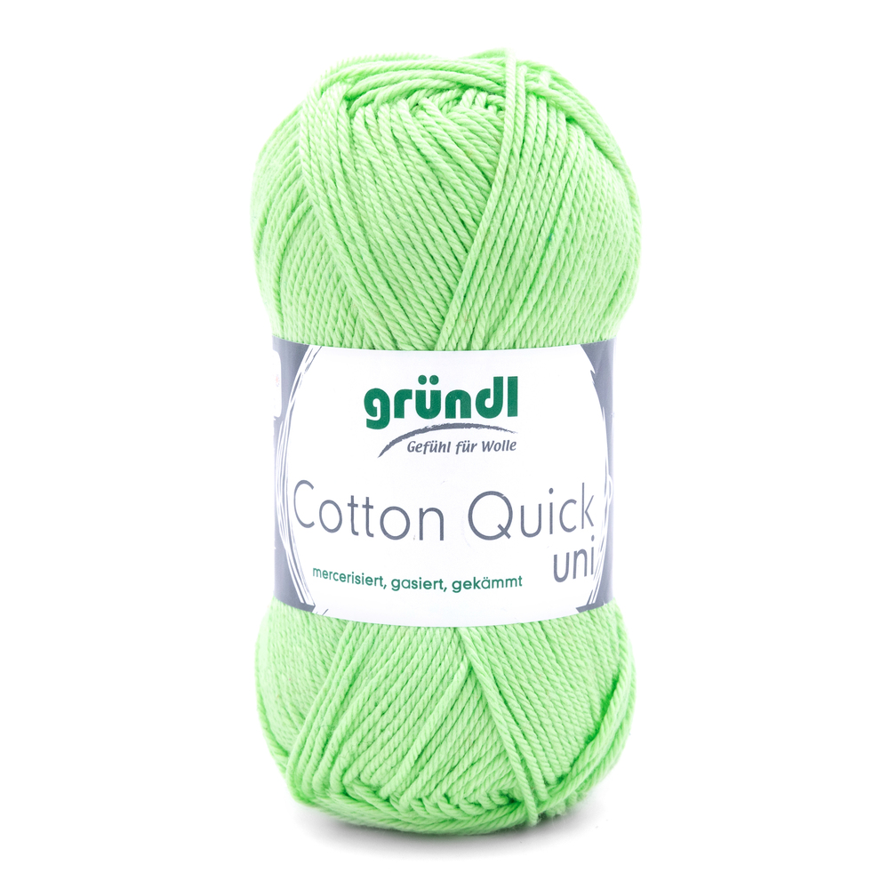 Garn Cotton Quick uni 50 g kiwigr&uuml;n