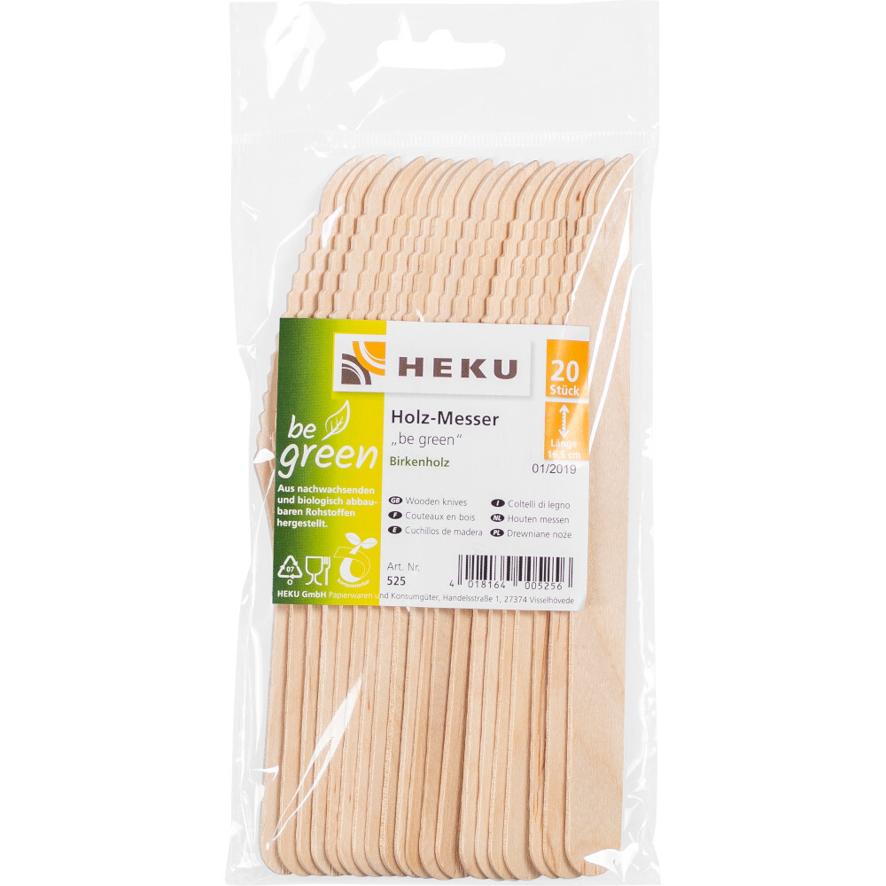 20 Holz-Messer aus Birkenholz be green image number 1