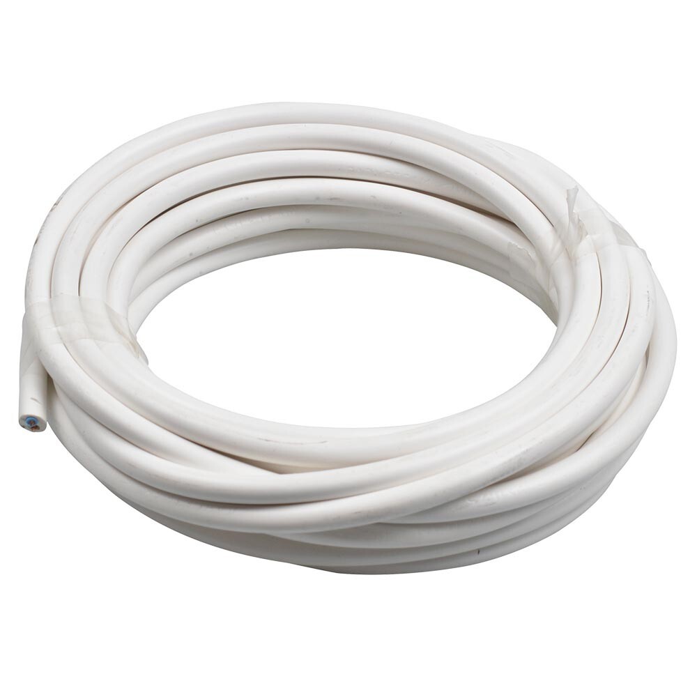 Schlauchleitung H03VV-F 2 x 0,75 mm&sup2; 10 m PVC rund wei&szlig;