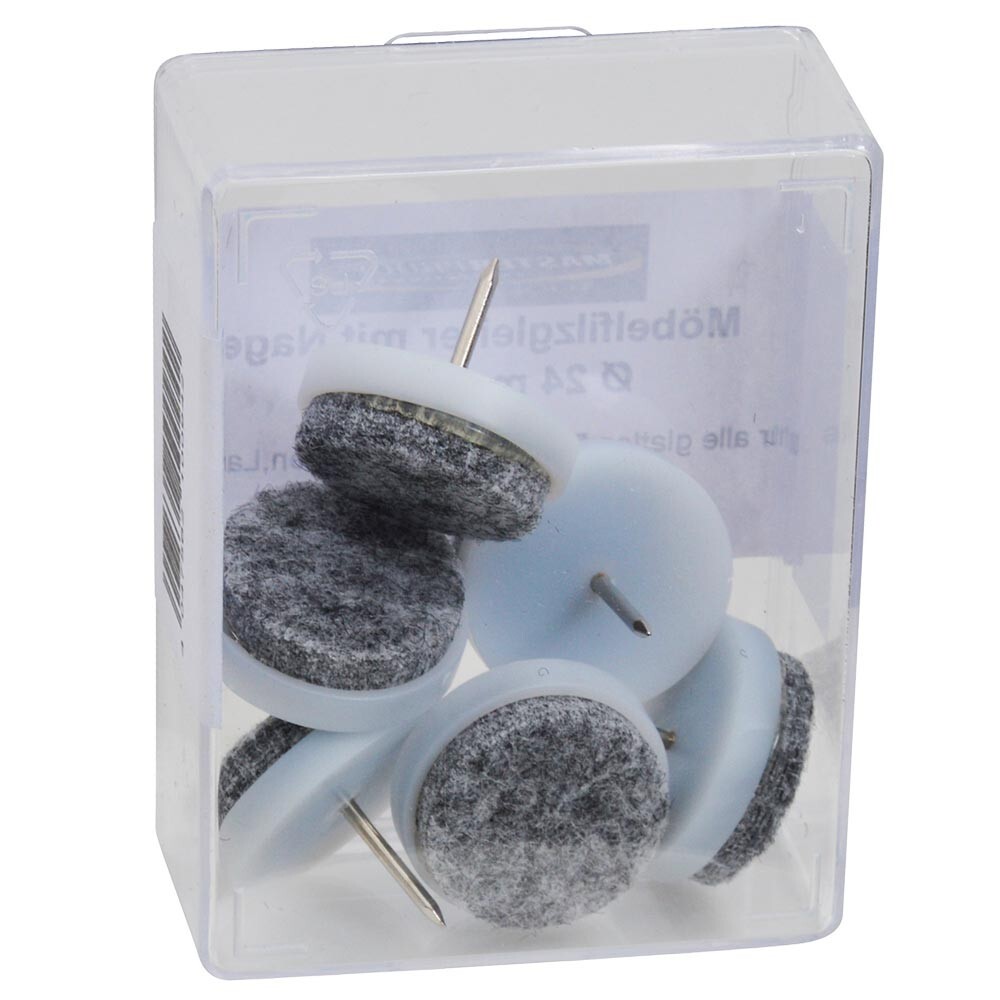 Filzgleiter 24 mm 6 St&uuml;ck mit Nagel