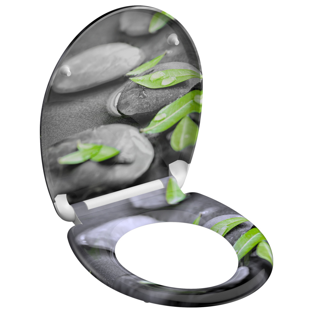 WC-Sitz Absenkautomatik Schnellverschluss Stone image number 2