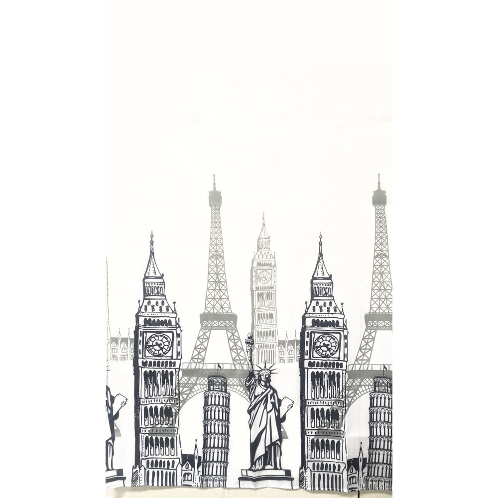 Duschvorhang Skyline London 180x200 cm aus Polyester