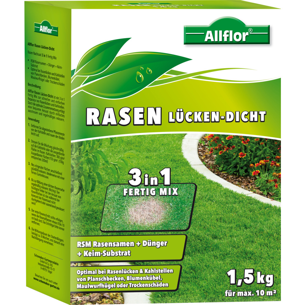Allflor&reg; Rasen-L&uuml;cken-Dicht 1,5 kg f&uuml;r 10 m&sup2;