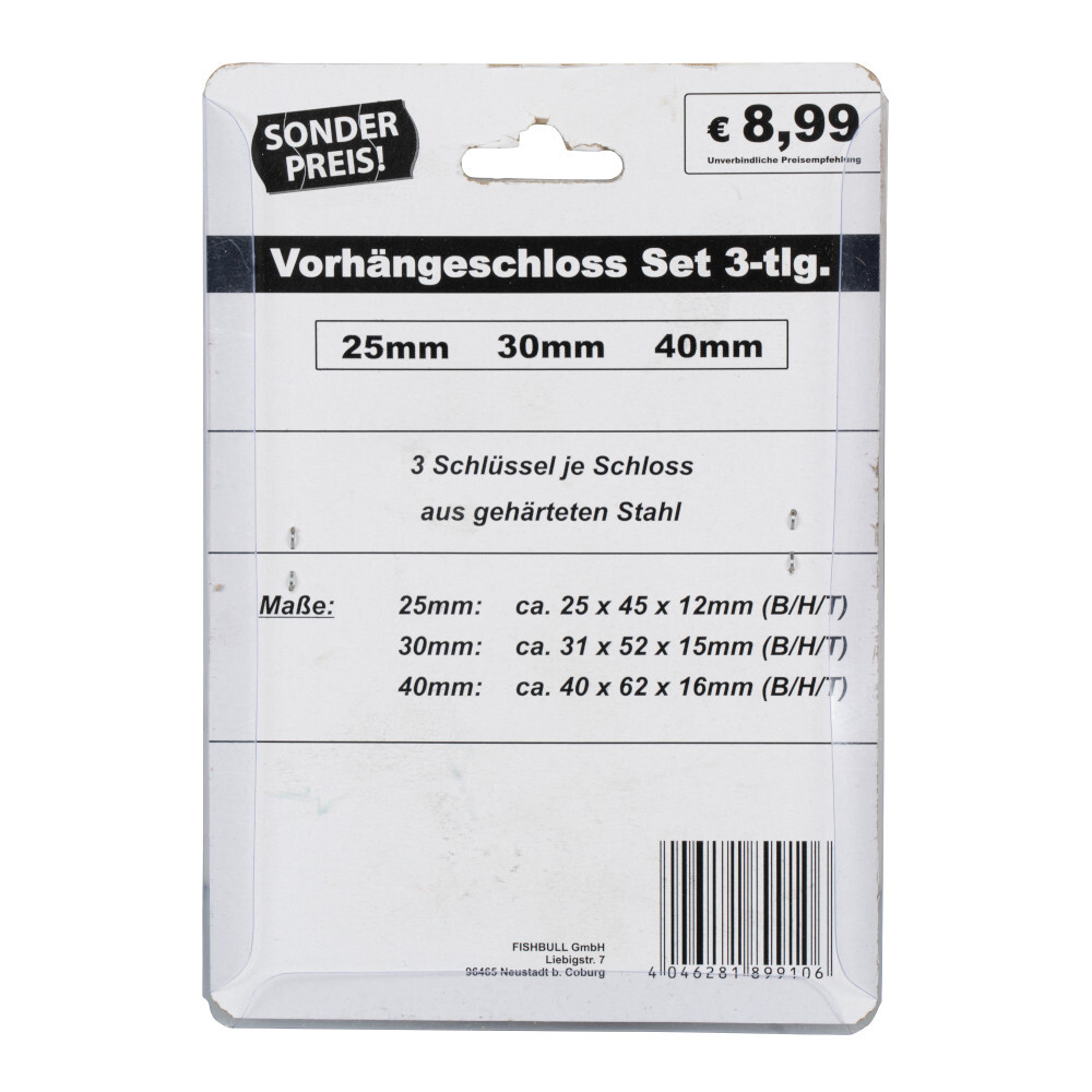 Vorh&auml;ngeschloss-Set image number 2