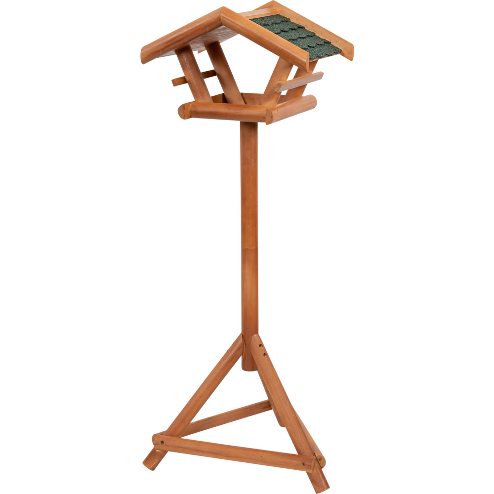 Vogelfutterhaus Holz 101 cm mit Fu&szlig;