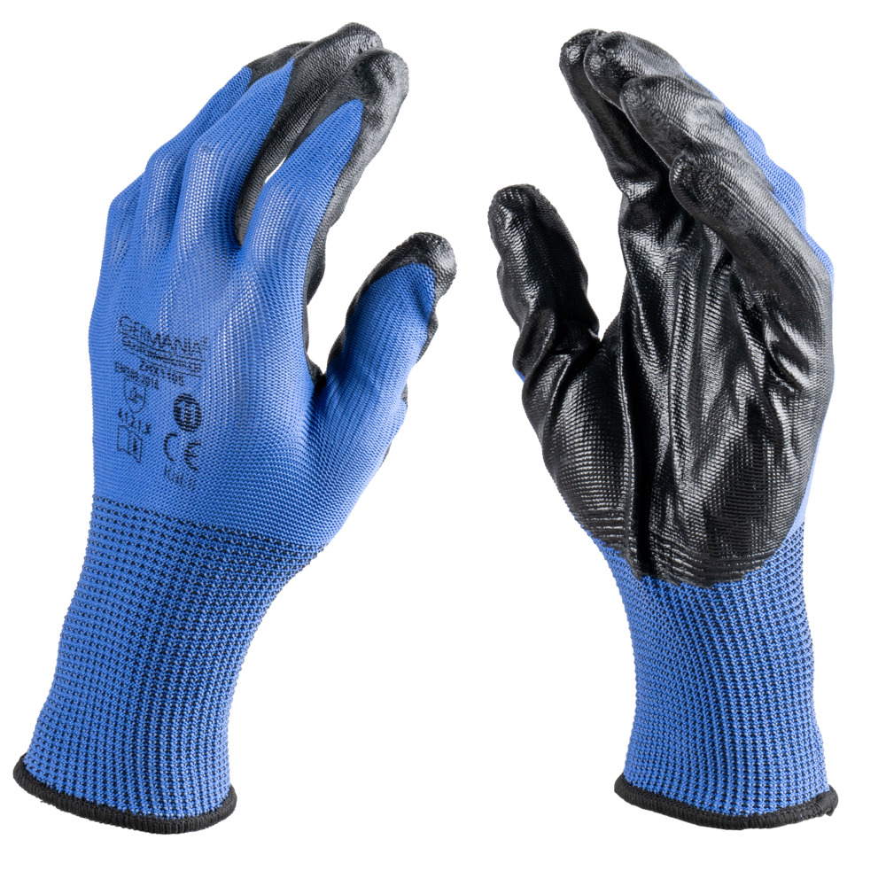 Arbeitshandschuhe-Set Gr&ouml;&szlig;e 11 in Blau